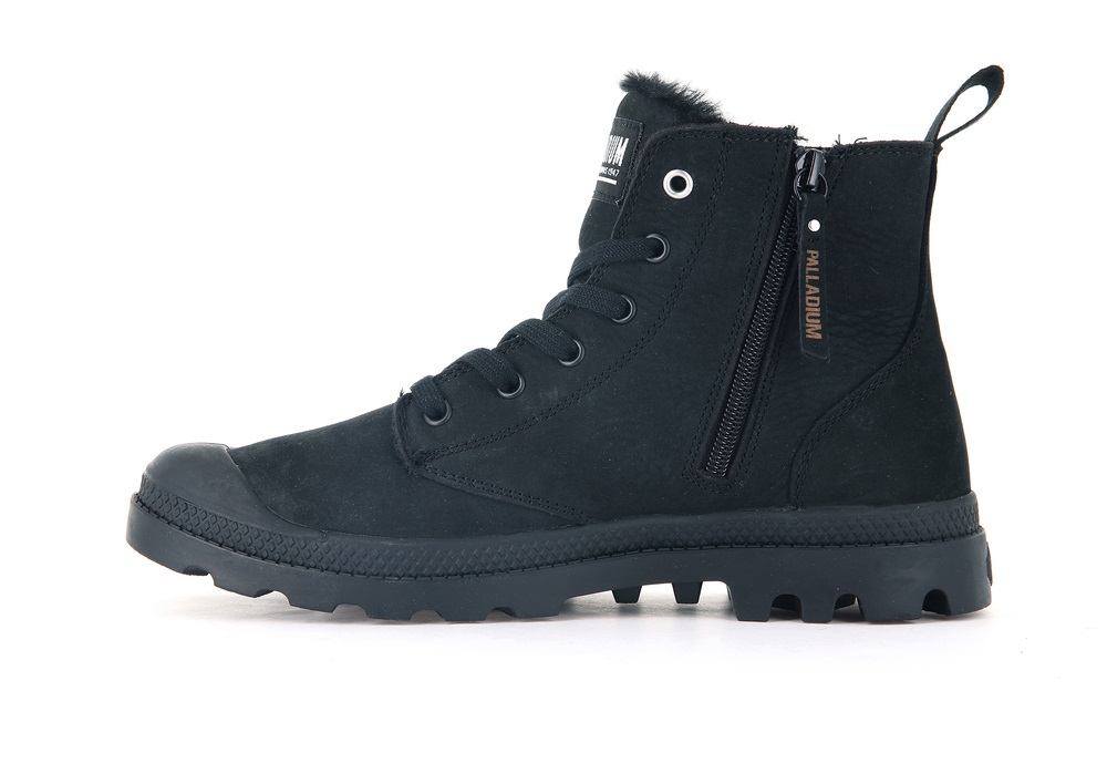 Botas Palladium PAMPA HI ZIP WL Hombre Negras | Costa Rica-53048